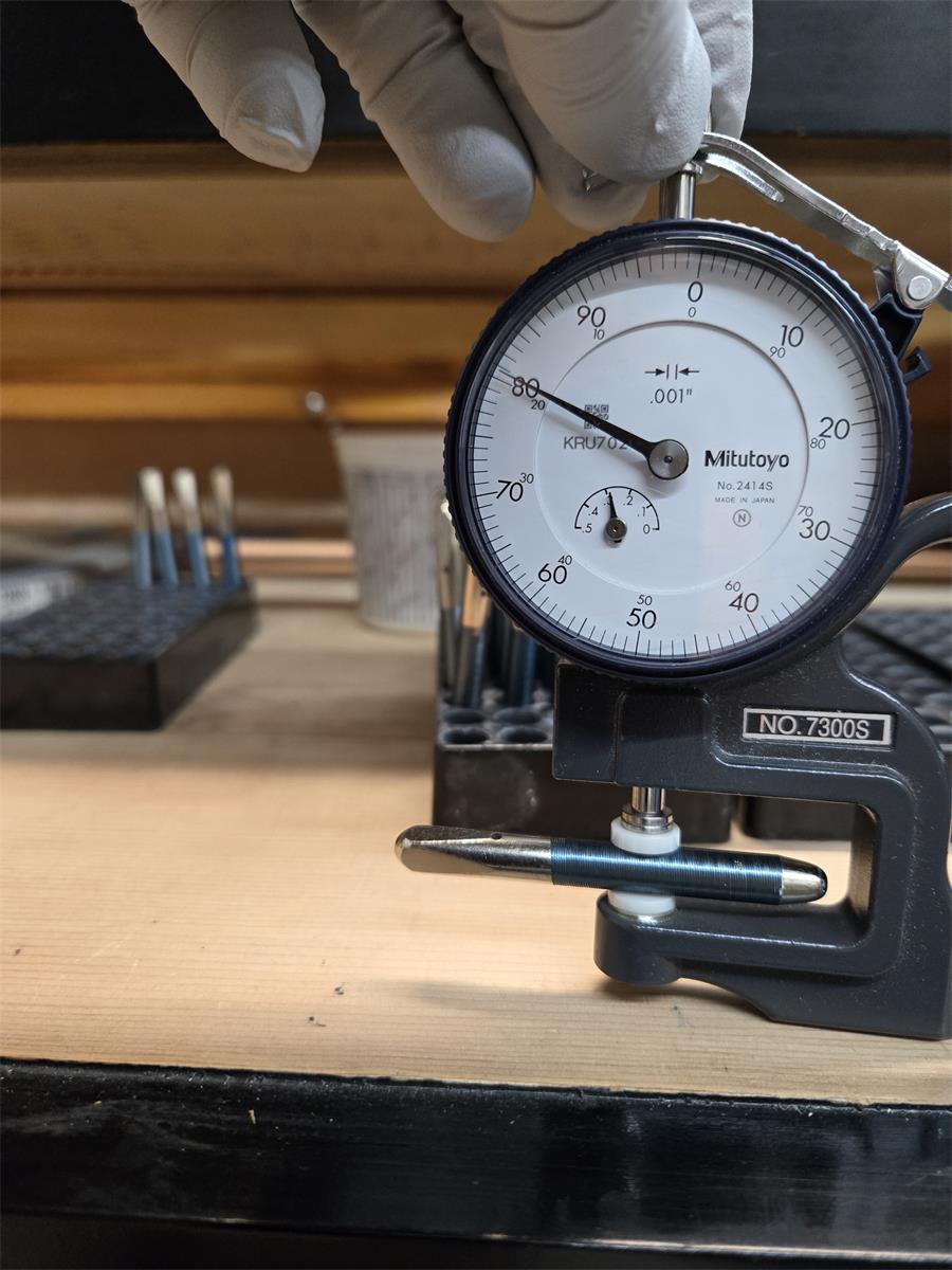 2/0 pin slightly under spec